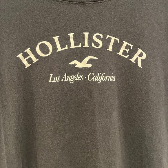 Hollister Black Cropped Top Size Large - Picture 2 of 4